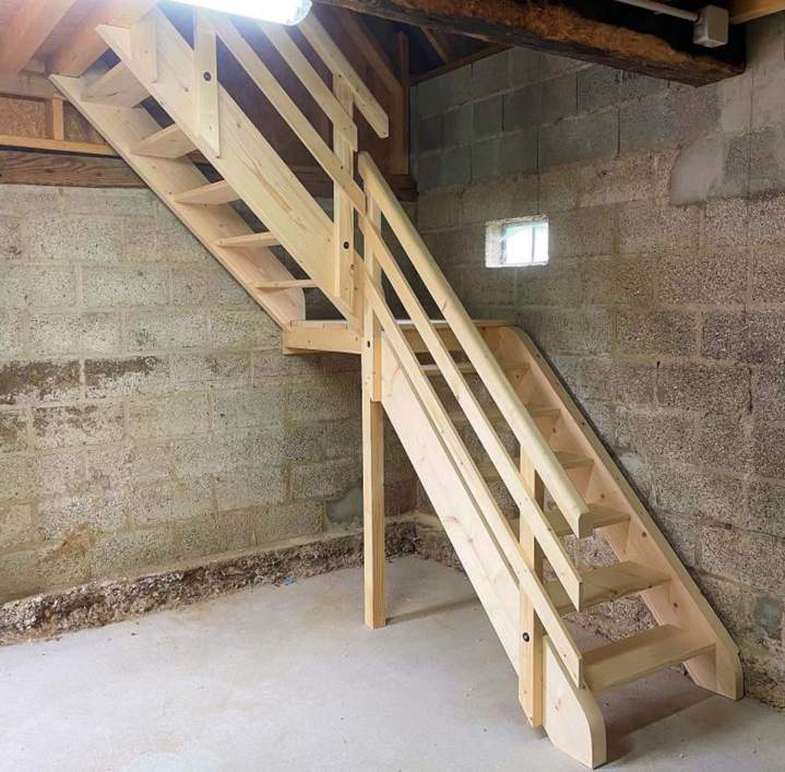 Pose d'escalier bois Pont-Audemer