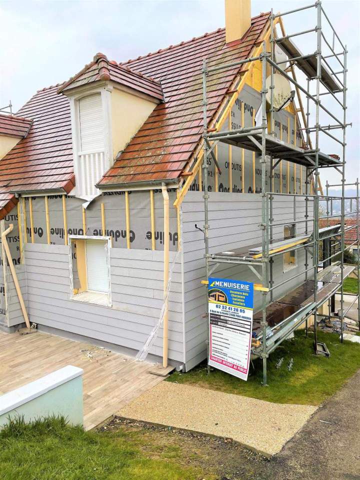 Pose de bardage bois Pont-Audemer