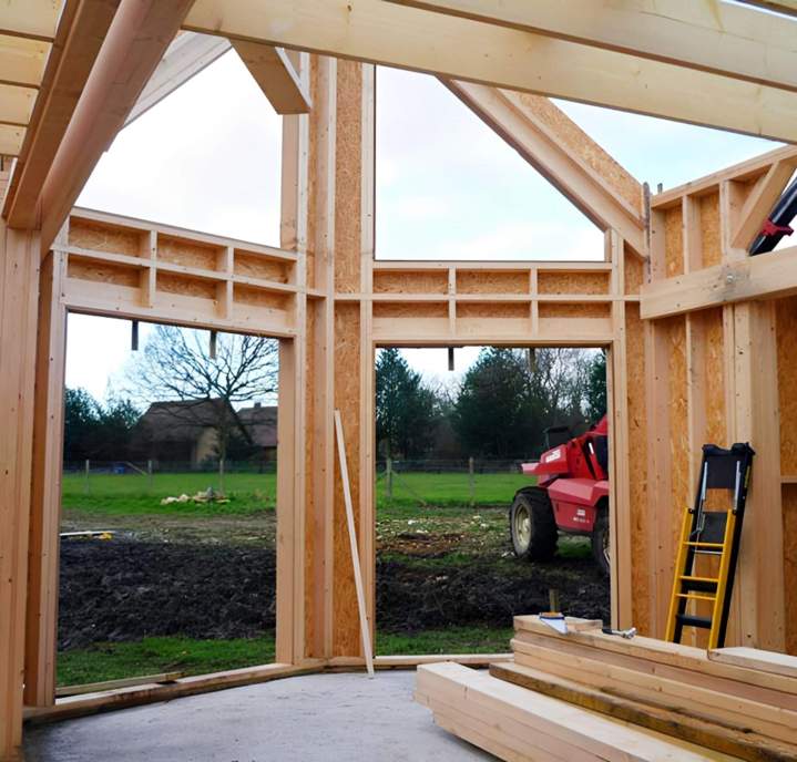 Pose d’ossature bois Pont-Audemer